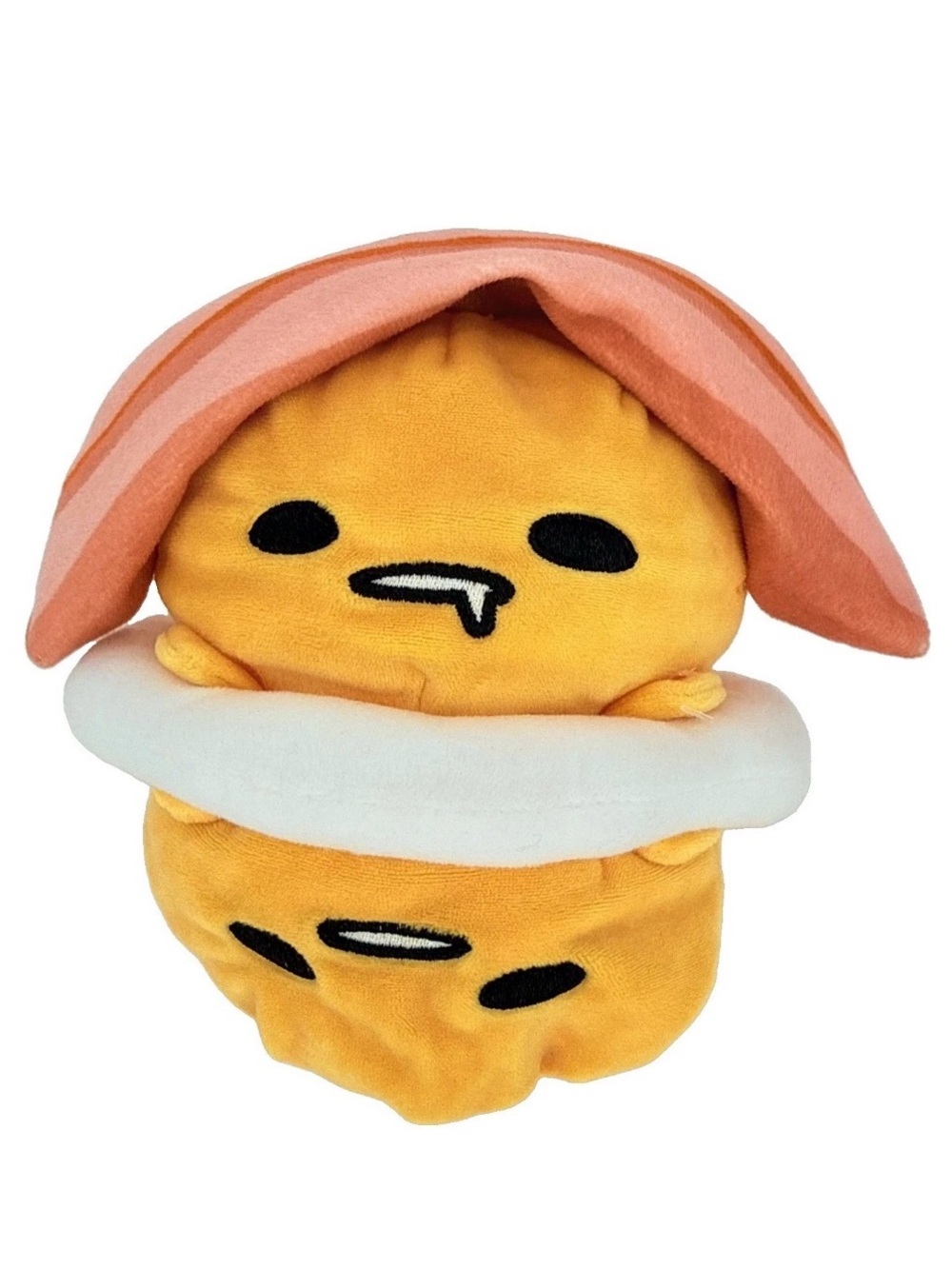 TeeTurtle x Sanrio Gudetama Reversible Plushie Salmon Sushi Egg Mood Toy Bacon